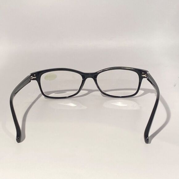 Reading Glasses 2.25 Black Rectangular Frames Readers NWT - Picture 3 of 8